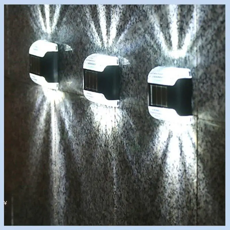 

AS63-Solar Lights Outdoor Bright Fence Lights Solar Powered Outdoor Waterproof Patio Decor,Solar Deck Lights For Outside