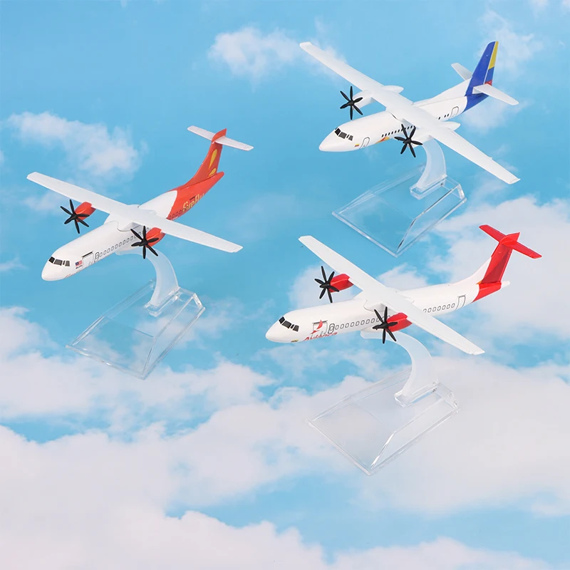 

Высококачественная модель самолета FK50 ATR 16 см, литая под давлением сплава, игрушка в масштабе 1/400 для коллекции