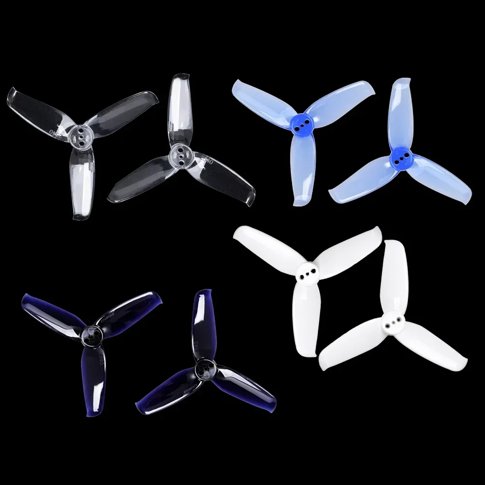 ใบพัด GEMFAN Flash 2540 2.5x4 ขนาด 2.5 นิ้ว แบบ 3 ใบพัด จำนวน 4 คู่ พร้อมรูยึดขนาด 1.5 มม. สำหรับโดรน FPV Freestyle