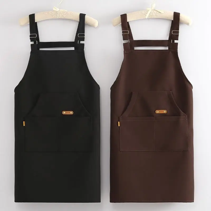 Thickened apron kitchen household anti-fouling restaurant manicure milk tea fruit shop waist wear-resistant non-pilling fading