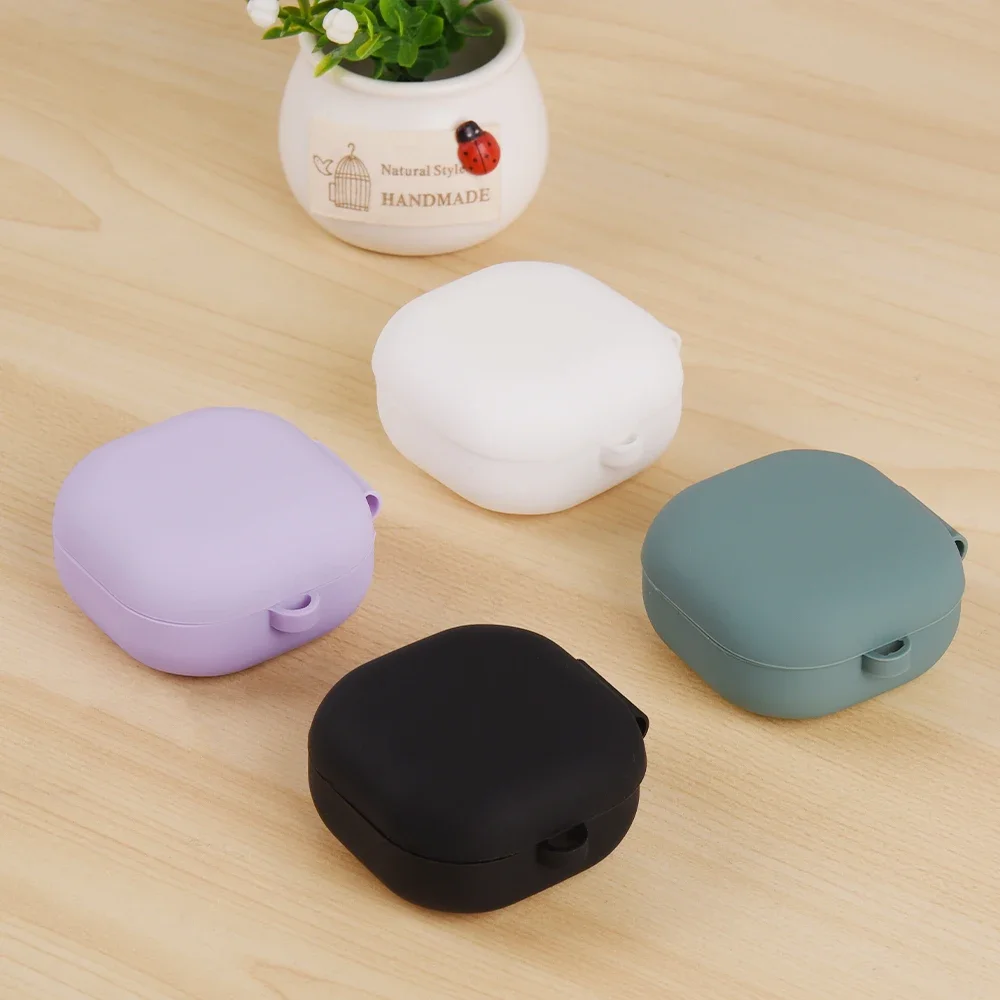 Silikon Soft Case für Samsung Galaxy Buds 2 Pro FE Buds Live Pro Buds 2 Pro Abdeckung Hülse Drahtlose Kopfhörer Fall mit Reiniger Stift