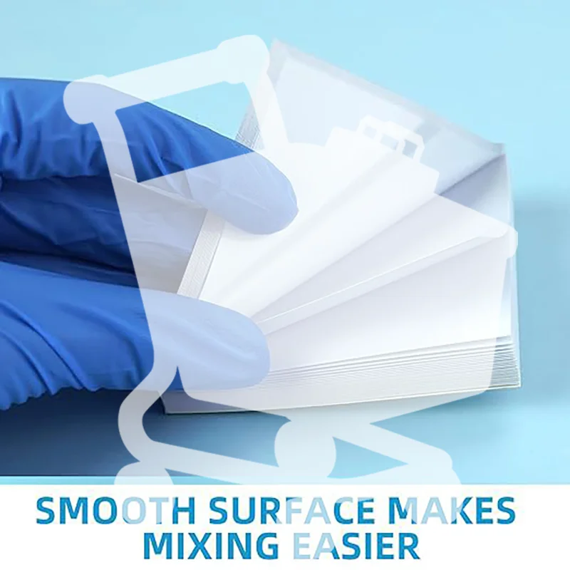 

50 листов/упаковка, одноразовые стоматологические смешиваемые двусторонние бумажные протезы, лабораторный цементный порошок, стоматологические инструменты, размер L/M/S