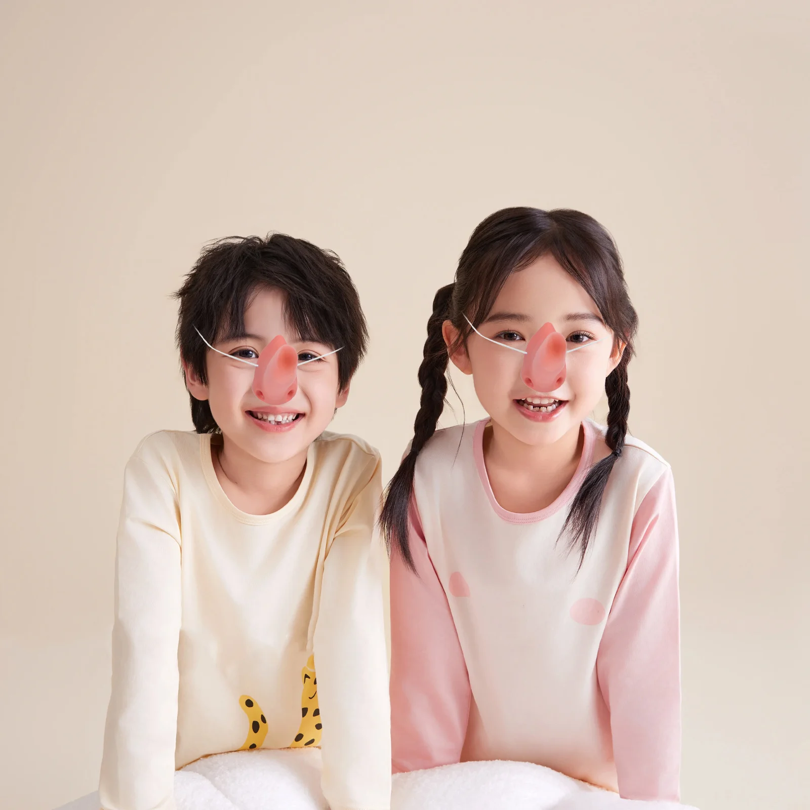 3 szt. Akcesoria do cosplayu - długie sztuczne nosy, elastyczne opaski, rekwizyty na imprezy, kostiumy na Halloween, wielokrotnego użytku