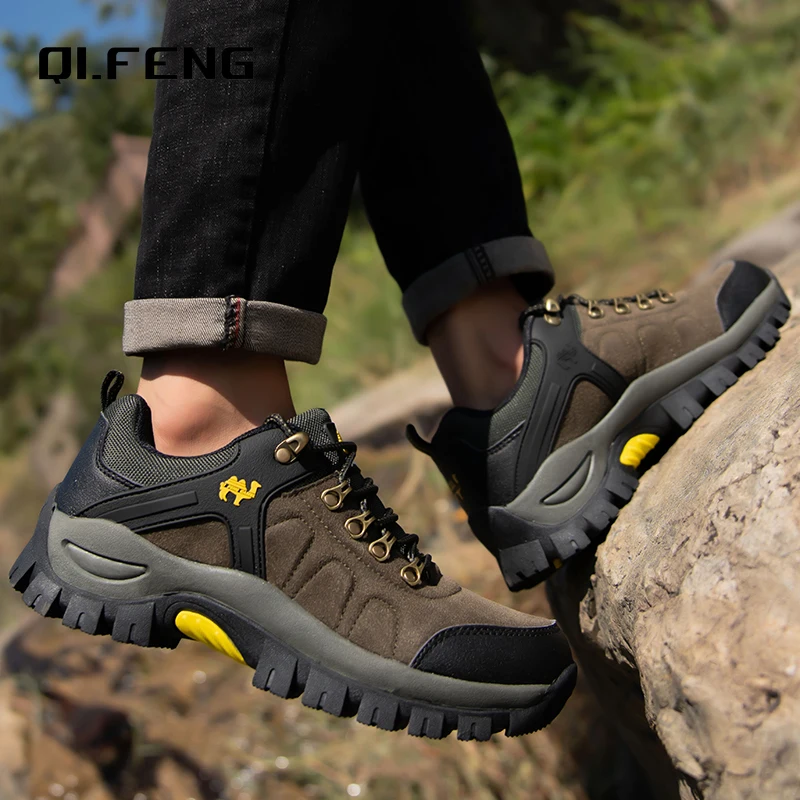 Winter Warm Casual Shoes Men Fur Walking Ankle Boots Couple Autumn Footwear Women Classic Outdoor Sneaker Mountain Climbing Work