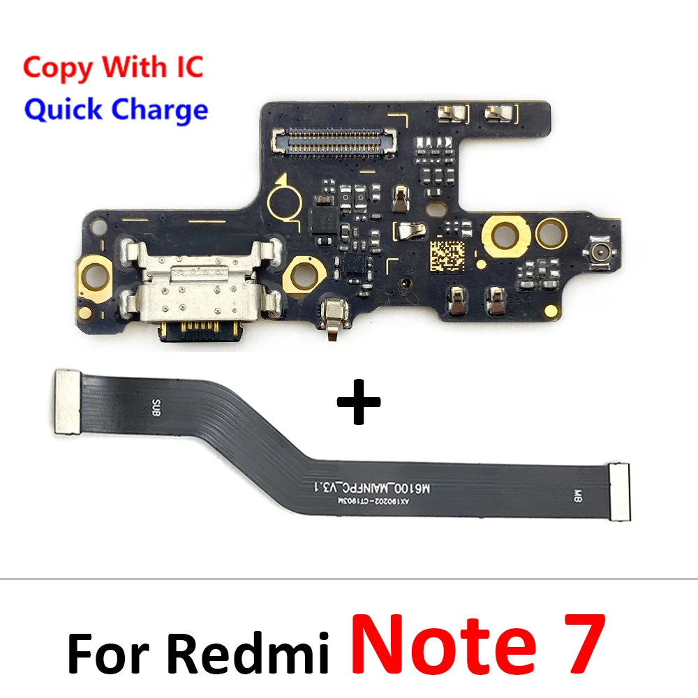 For Xiaomi Redmi Note 7 8 8T 9 9s 10 10s 11 12 Pro Plus 4G 5G USB Charger Charging Dock Port Connector Main Mainboard Flex Cable