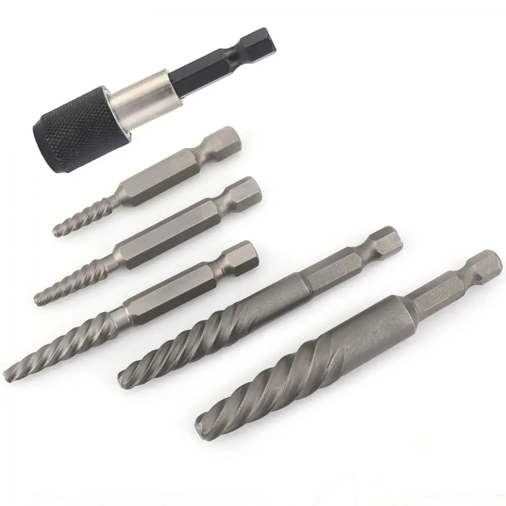 High speed steel drill set 6pcs screw extractor set