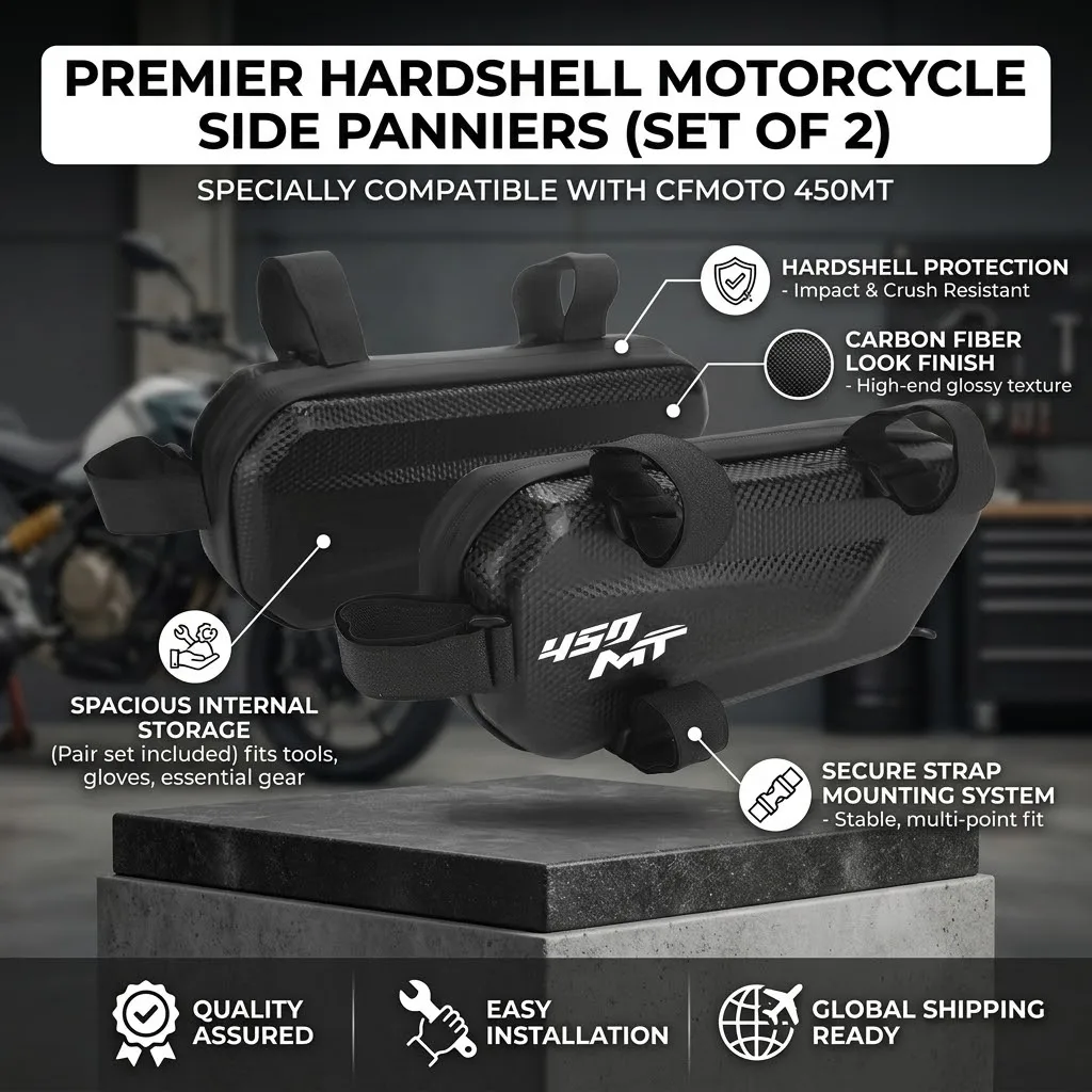 360° Waterproof Protection Hard Shell 3L Motorcycle Gear Bag With LOGO For CFMOTO 450MT 450 MT CF450 450m 2021 2022 2023