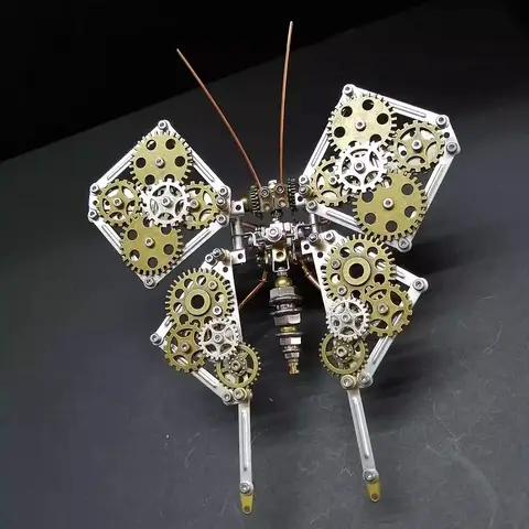 3D 곤충 나비 퍼즐 Steampunk 금속 모델 퍼즐 DIY 공예 키트 청소년과 성인을위한 훌륭한 선물 맞춤 장식품