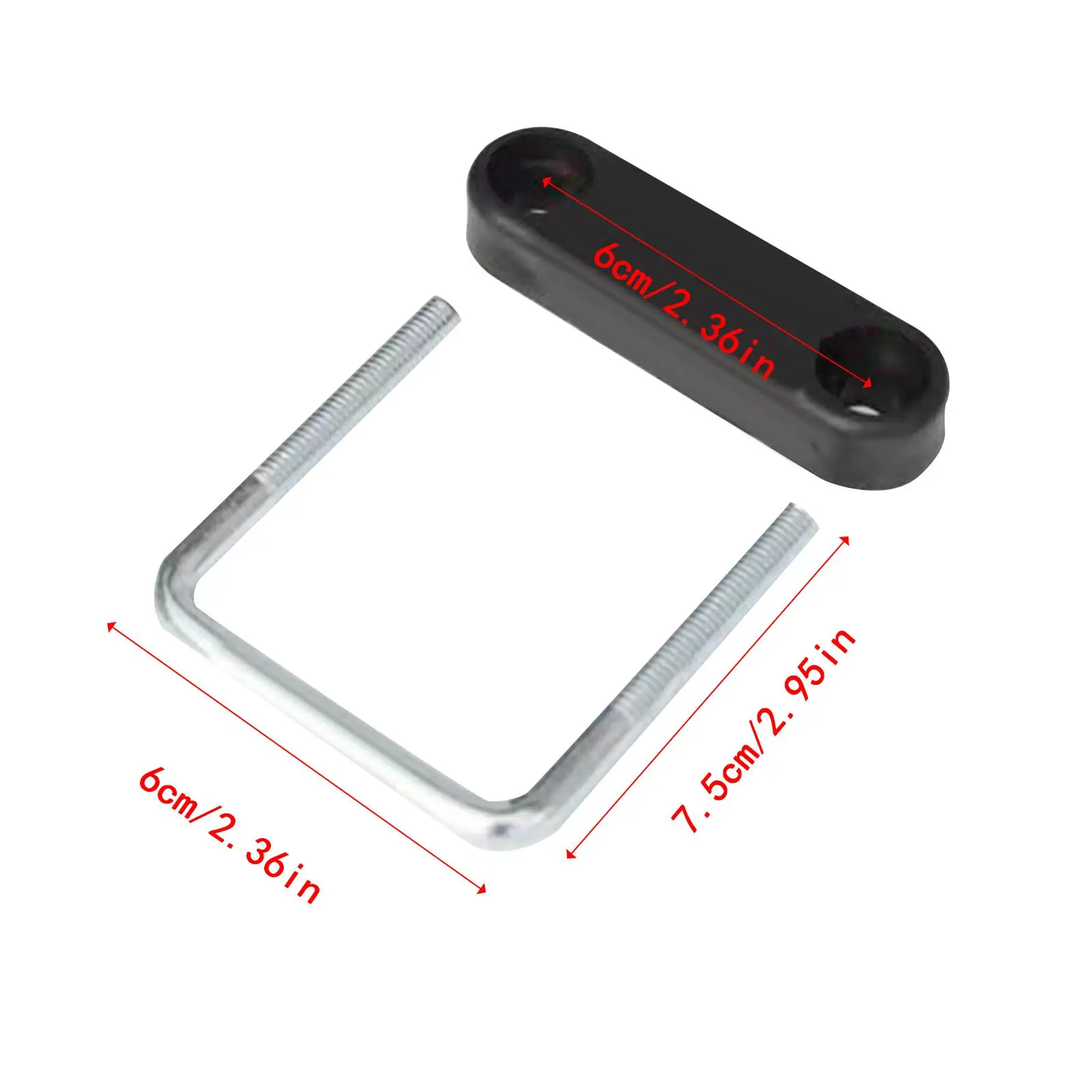 Roof Box U Bolt Clamp for Car Truck Practical Easy to Install Convenient Easy to Use Strong Vehicle Accessories Universal