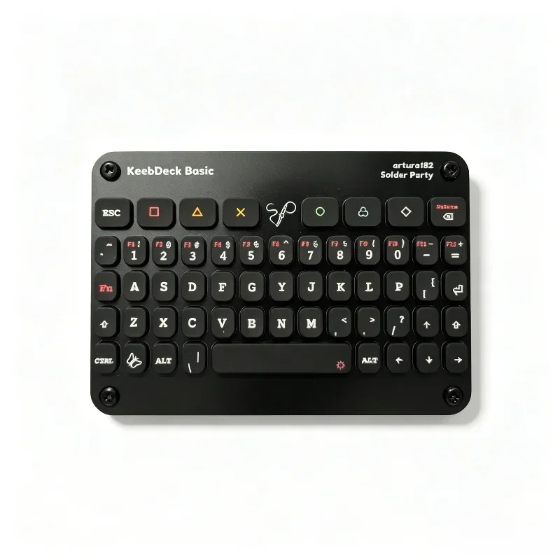 Keebdeck Basic Wired Mini Keyboard Stm32f042 Chip+p5032ktr Usb Backlight Silicone Keyboard