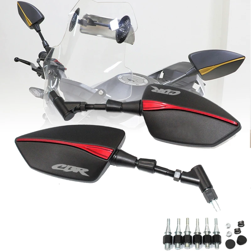 Aluminum Motorcycle Side Mirror rearview Mirrors For CBR 600 F2 F3 F4 F4i CB599 CBR600RR CBR1000RR CNC