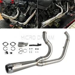 2-into-1 Full Complete Exhaust System For Harley Softail Low Rider ST FXLRST FXLR FXLRS FXST 2018 2019 2020 2021 2022 2023 2024