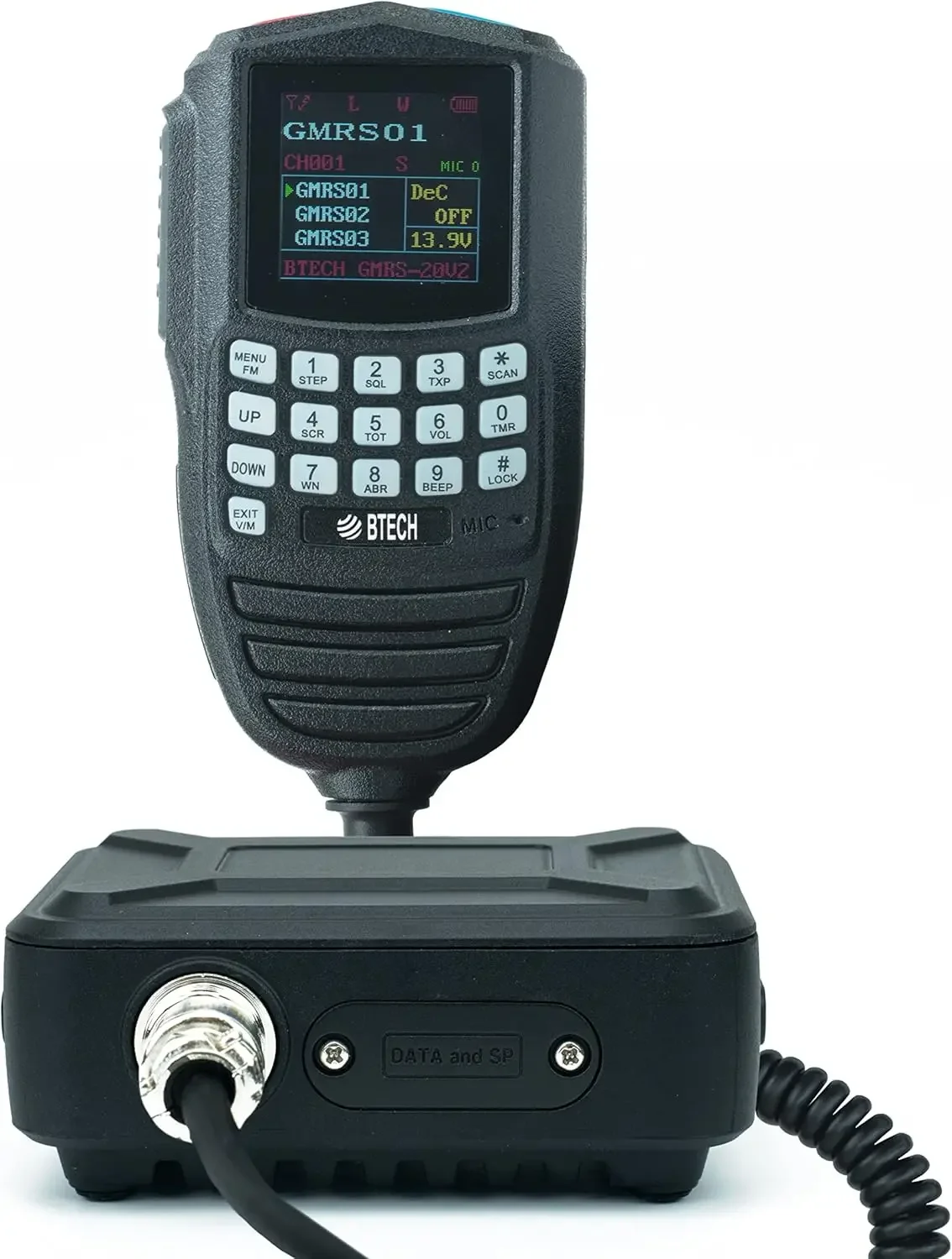 

GMRS-20V2 20W 200 GMRS Two-Way Radio. IP67 Submersible Waterproof, Repeater Compatible, Dual Band Scanning (VHF/UHF), FM & NOAA