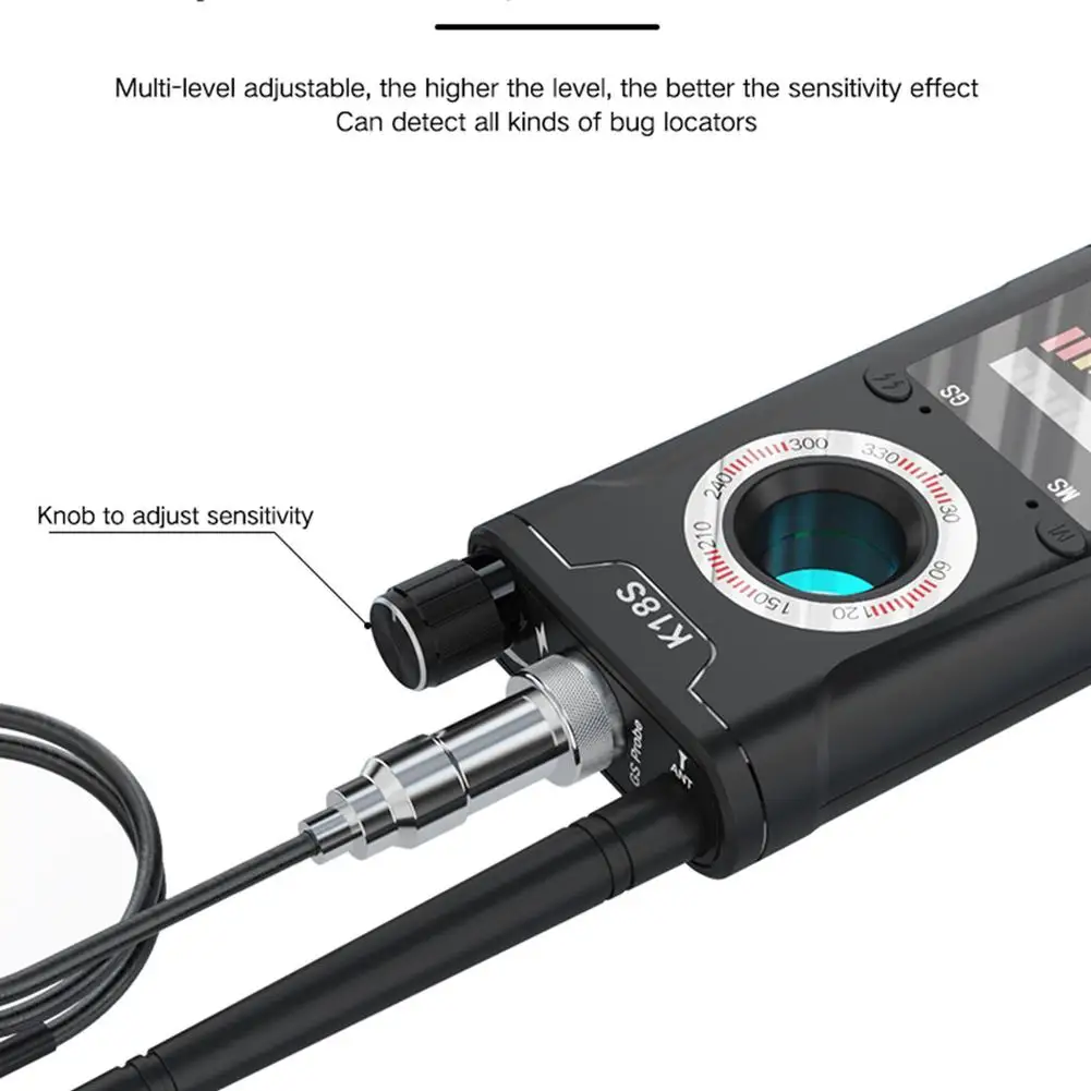 K18S Camera Detector Signal Detection Scanner Infrared Finder GPS Locator GSM Secret Bug Audio Tracker For Home Office Hotel