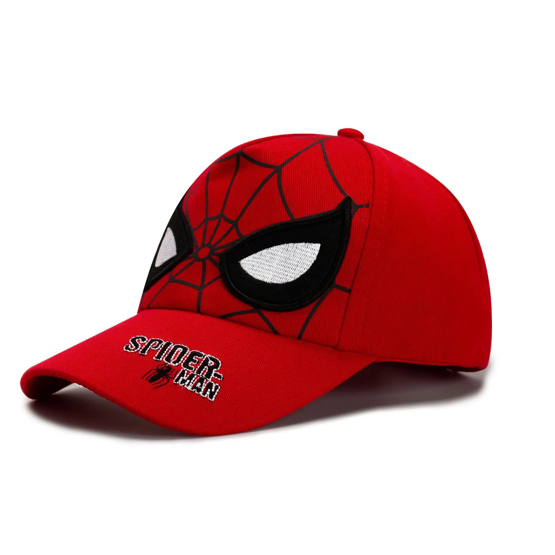 HotToys Spiderman Baseball Cap Boys Girls Hats Superhero Peripheral Cosplay Props Childrens Gift Sunhat Fashion Accessory 3-7y