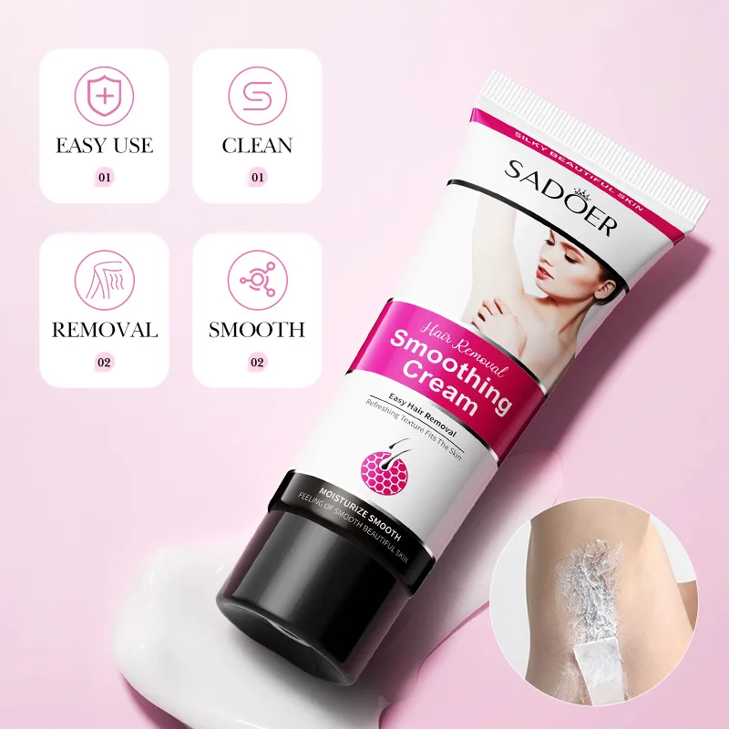 

SADOER Smooth Hair Removal Cream Moisturizes, Smooth and Tender Skin, Clean and Convenient Hair Removal Cream