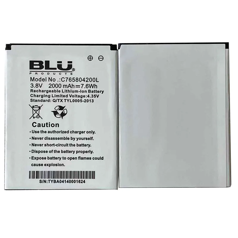 

C 765804200 Сменный аккумулятор L 2000 мАч для BLU C 765804200 L новый литий-ионный аккумулятор для мобильного телефона, литий-полимерные аккумуляторы