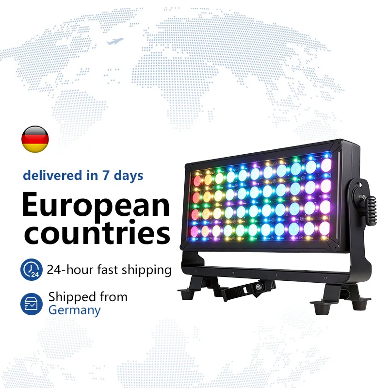 44x10W Pixel RGBW Outdoor Wash Lights DMX512 IP65 Helderheidsregeling Verlichting voor DJ Disco Bruiloft