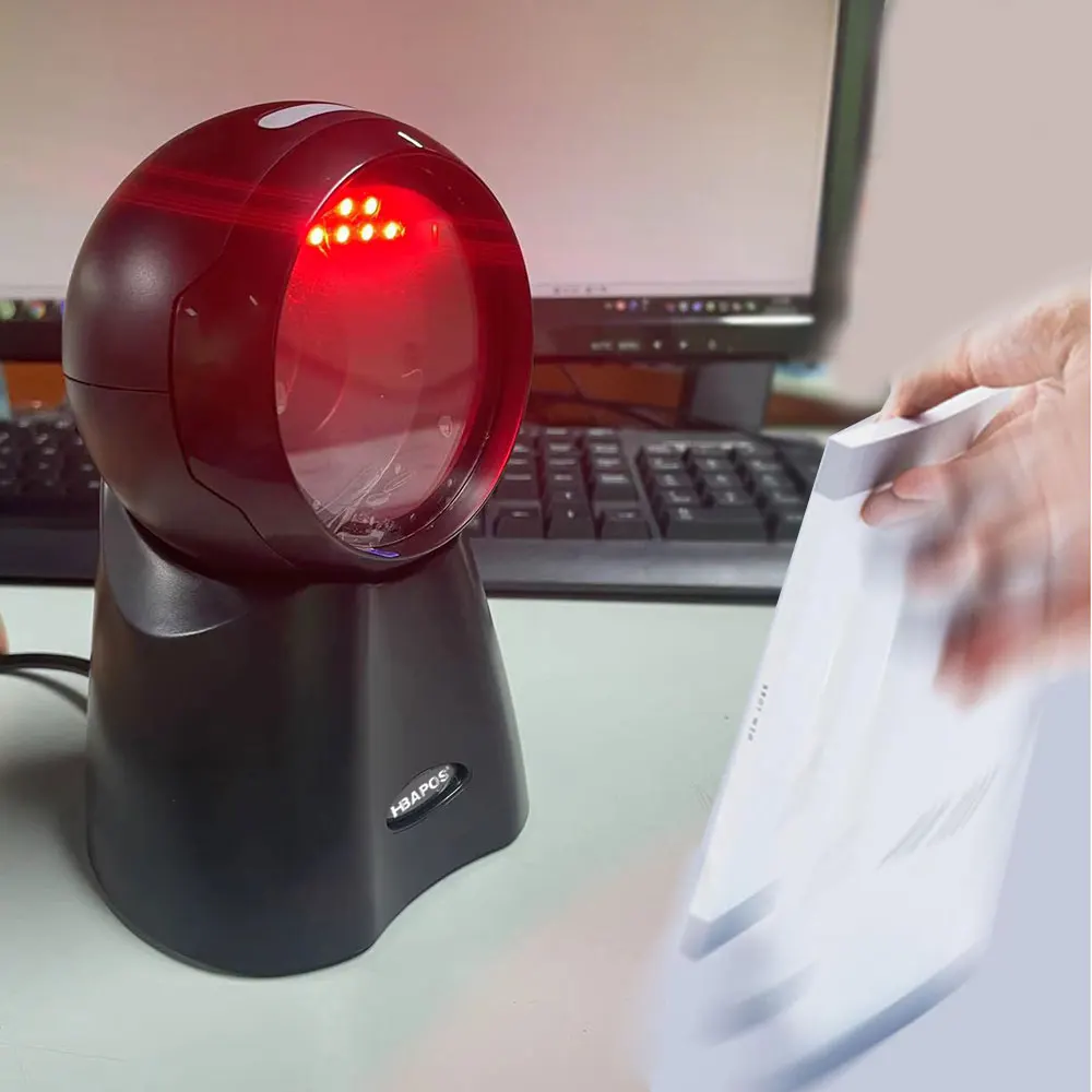 Picture 3: 2D Barcode Scanner Image Platform Desktop 1D 2D QR Code Reader USB Omnidirectional High-speed Precision Automatic Scanner