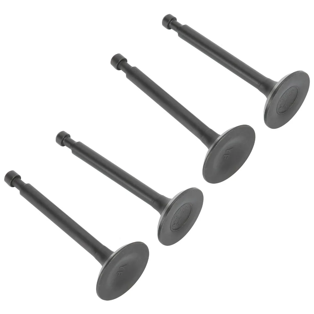 2SET Dark Silver Intake Exhaust Valve Kit Metal Easy to Install Generator Valve Set Round Head Compact for GX160/GX200
