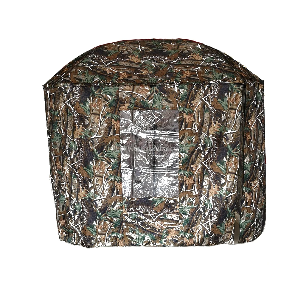 outdoor camouflage 2,2 m vierkante vistent outdoor camping visparaplu tent met volledige onderdak