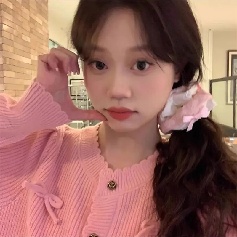 2 Buah Ikat Rambut Renda Lucu Ikat Rambut Wanita Ikat Rambut Ekor Kuda Ikat Kepala Bunga Aksesori Rambut Elegan Kurus untuk Anak Perempuan