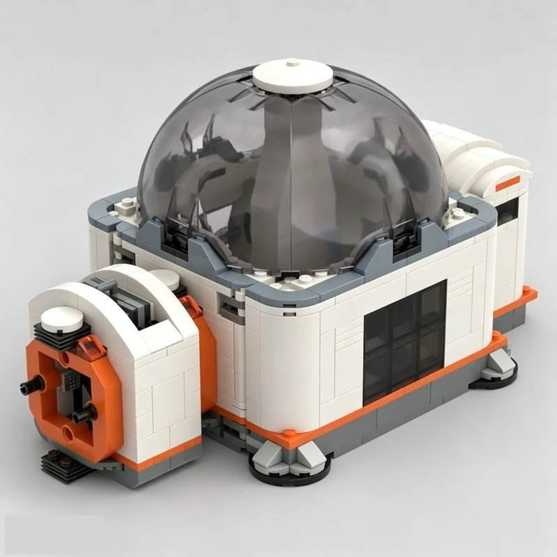 620PCS Sci Fi Module Space Station Model Custom Building Blocks Diy Educational Assembly Birthday Home Collection Display Gift