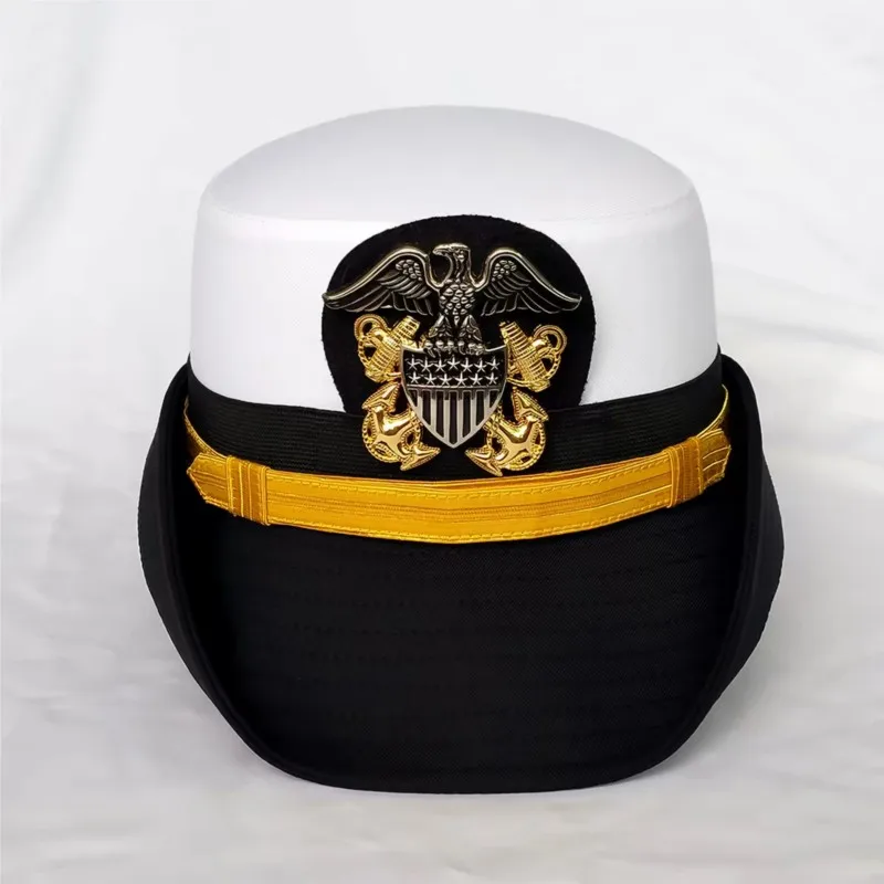 

US Navy Women Hat Officer Cap Hat Rolled Brim Hat Pilot Hat Women's Yacht Hat White Hat