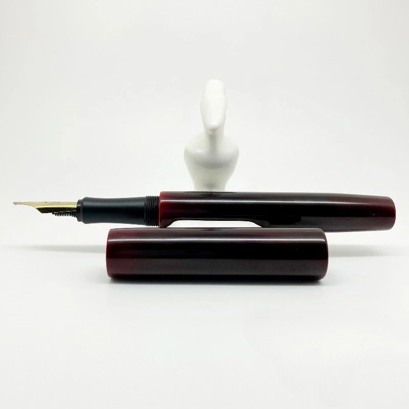 New Product Raw Lacquer Fountain Pen Long Knife Research 0.5F Blade Tip for Writing English BALAOYE Pen Lacquer Practice Ink Pen