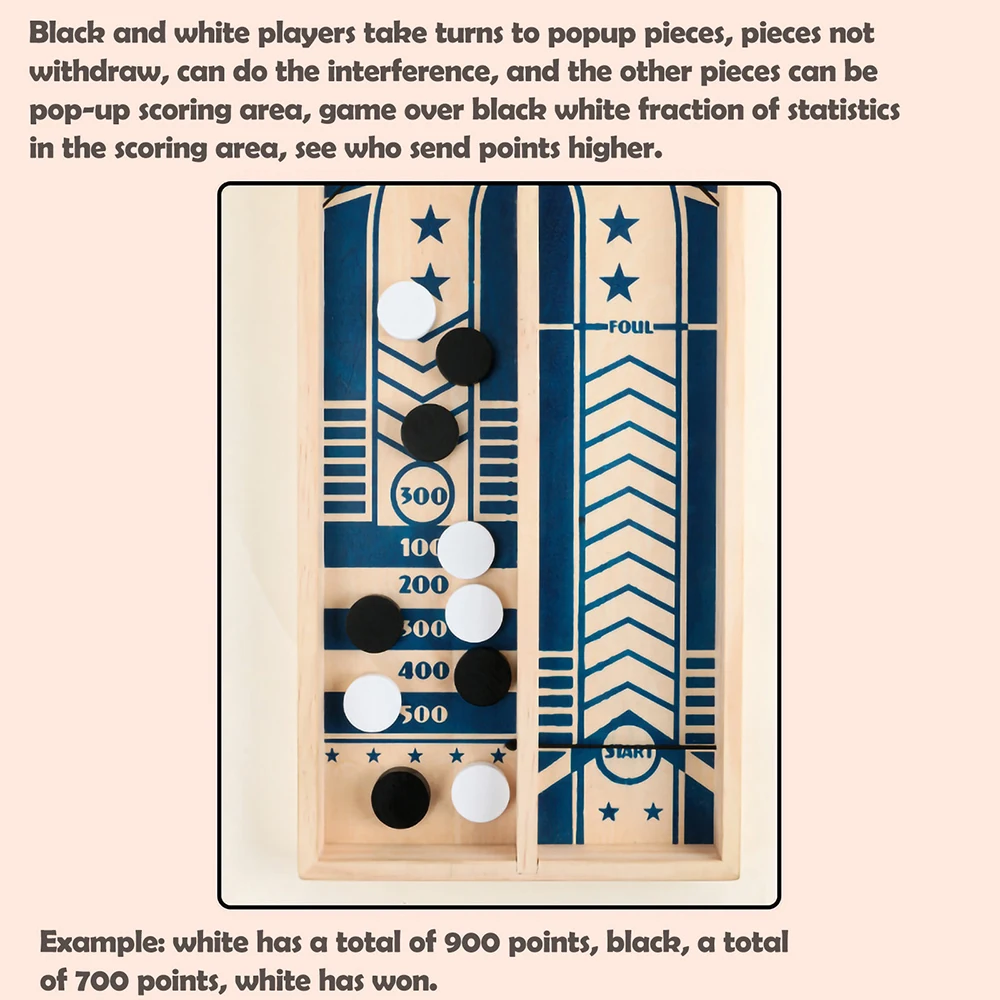 Gioco da tavolo per scacchi che rimbalza Giocattolo per alleviare lo stress Rilassa la pressione Giocattoli Interazione genitore-figlio Gioco da tavolo per flipper per bambini