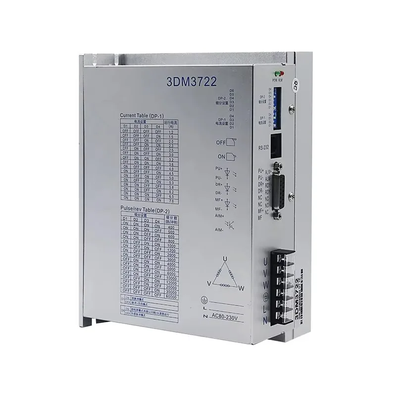 High Quality 3DM3722 3 Phase 1.2 Degree Stepper Motor and Driver Kit for CNC for Precision Motion Control