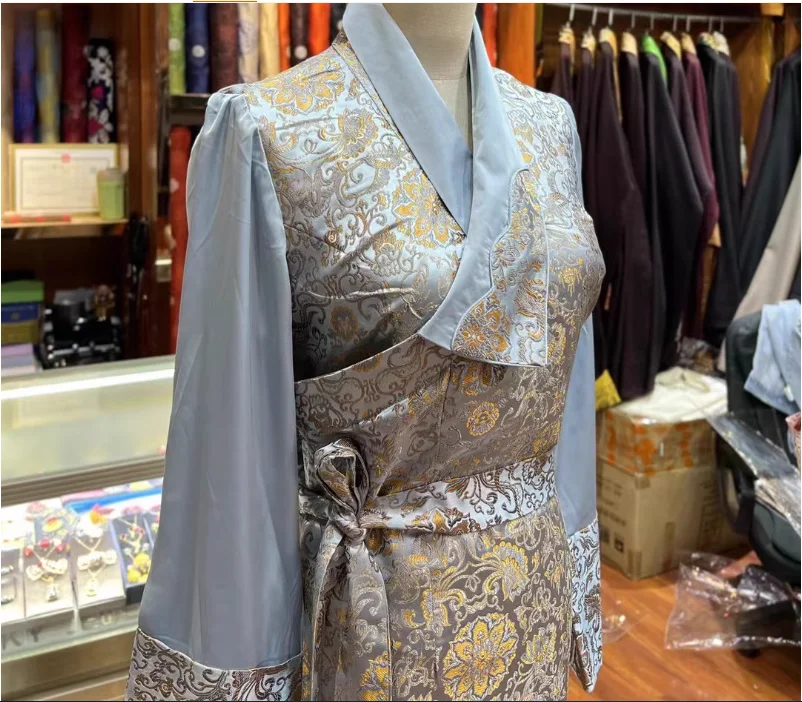 

Spring Women's Bola Dress National Style Traditional Xizang Fashion Tibetan Dress