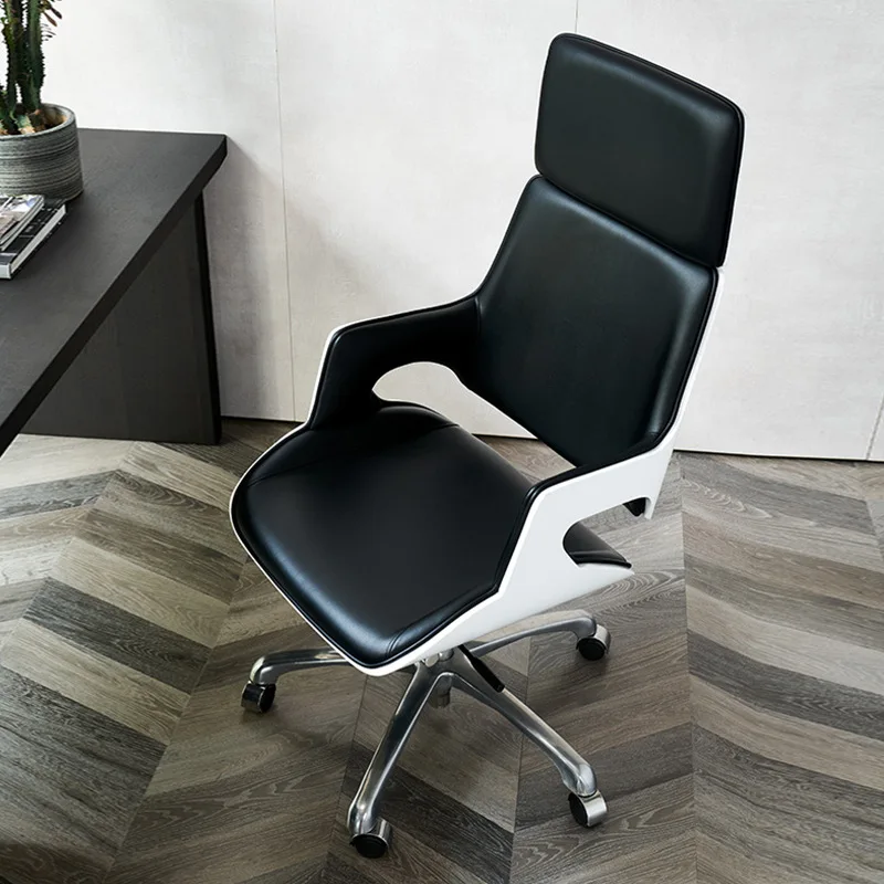 Mobile Executive Office Chairs Oversized Conference Armrest Wheels Computer Leather Chair Ergonomic Chaise Comfort Furniture