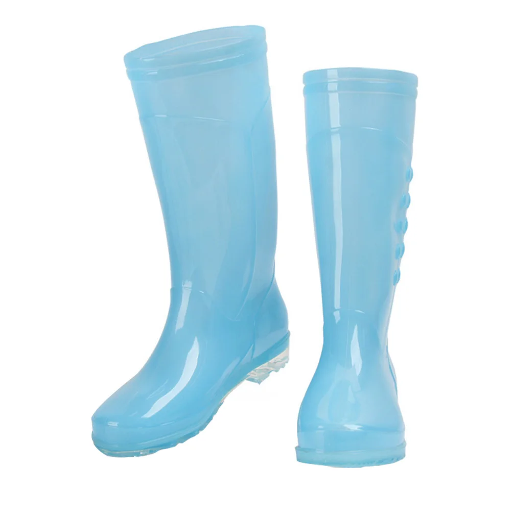 

1Pair Women Rain Shoes High Waterproof Non-Slip Rain Boots Portable Lightweight Footwear Rainproof Shoe Covers