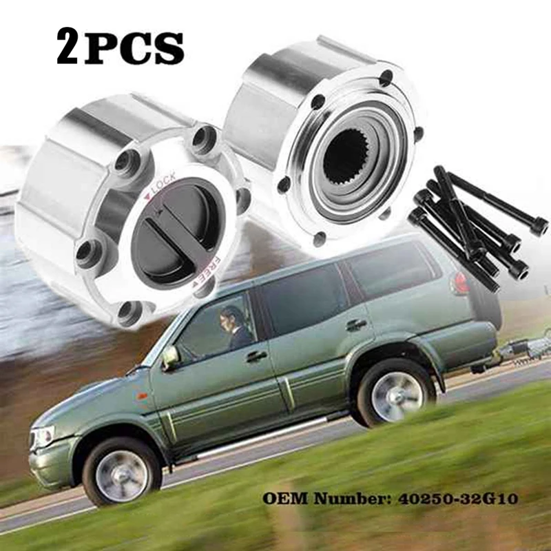 

2Pcs 40250-2S610 Car Front Wheel Clutch Hub Manual Locking Hub For Nissan D21 Frontier Pathfinder Titan Xterra AVM 461