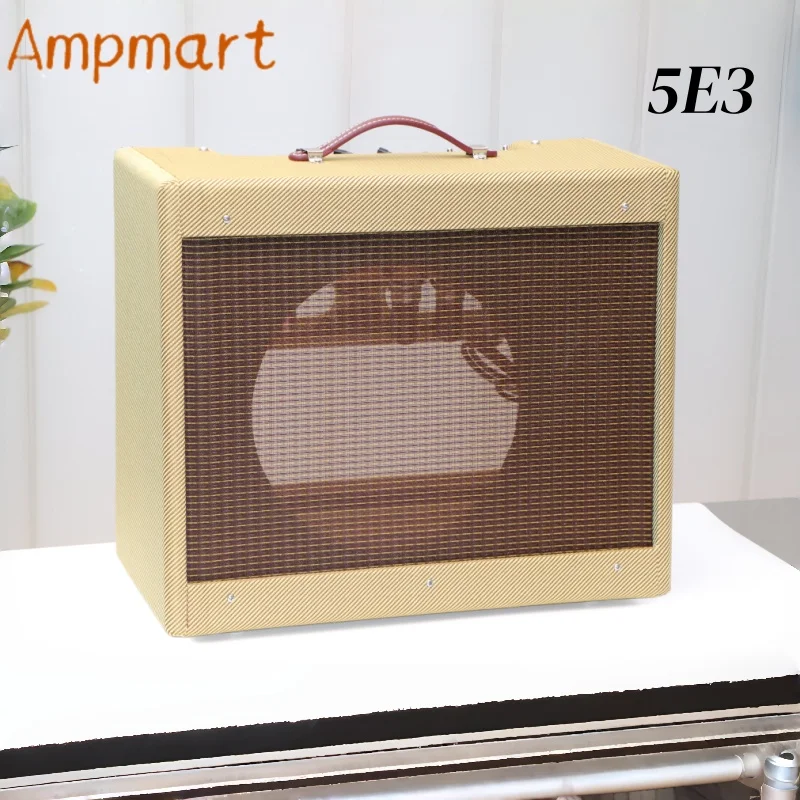 5E3 5F2 Retro Guitar Amplifier Cabinet Portable Vintage Guitar Speaker Box Home Use Guitar Audio Amplifier Cabinet view 5