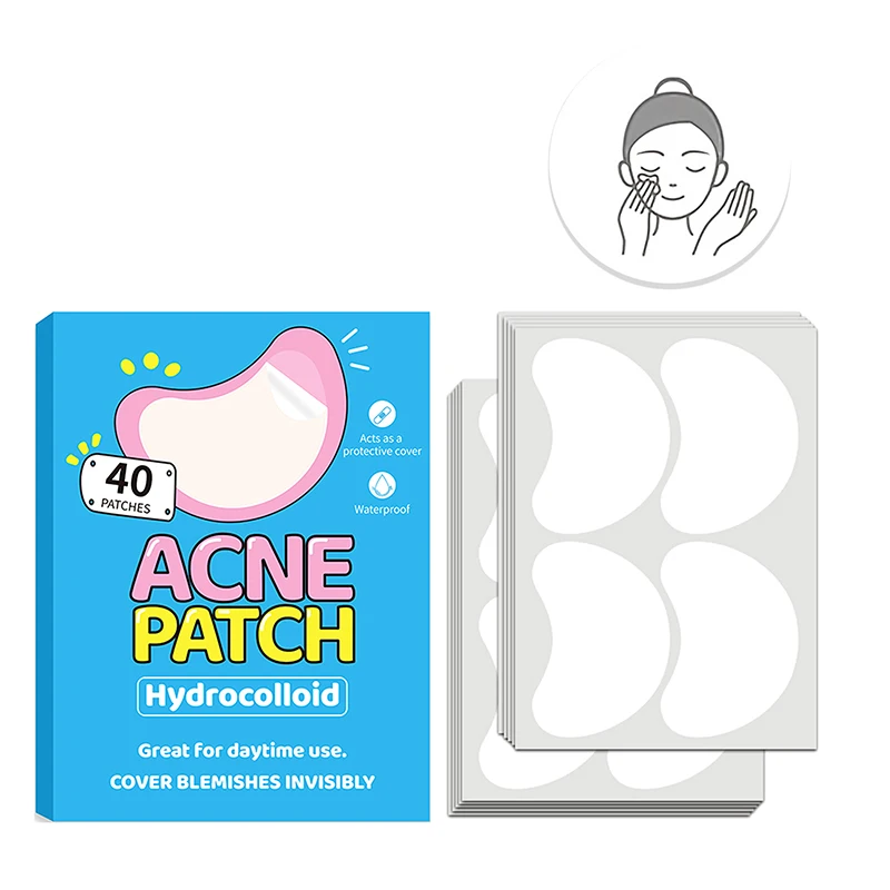 40Pcs Invisible Pimple Removal Anti-Acne Patches Spots Marks Concealer Beauty Makeup Tool Repair Sticker