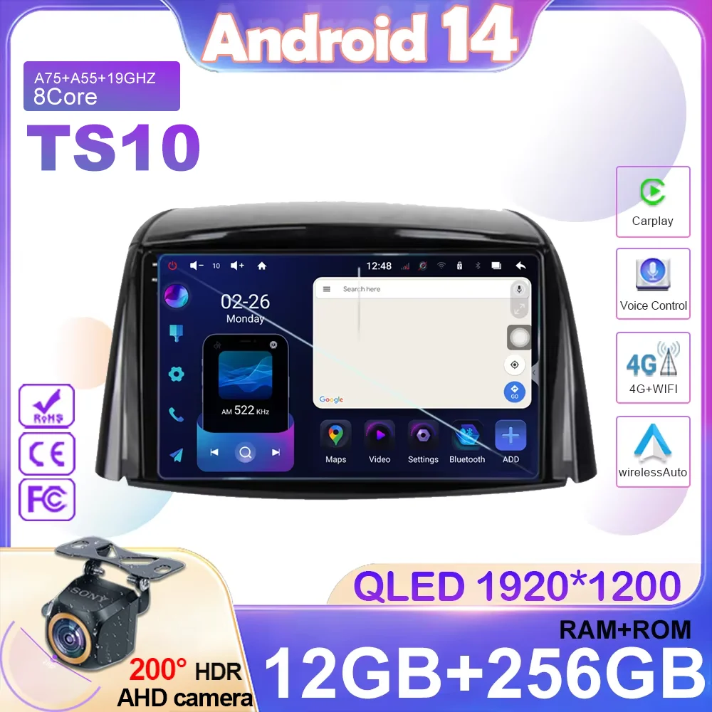 

Android 14 Multimedia Car Radio Player For Renault Koleos 2008 - 2016 Navigation GPS No 2Din DVD 5G Wifi BT 7862 QLED Screen