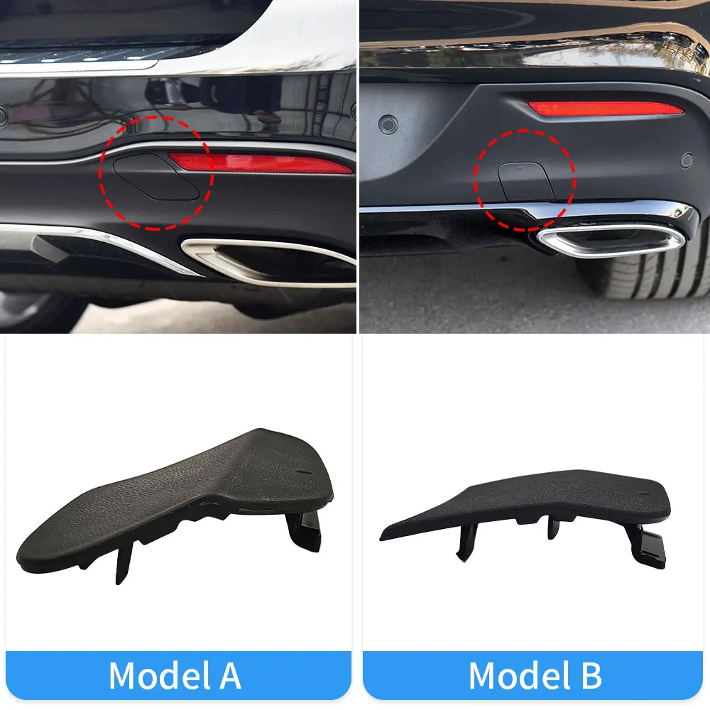 For Mercedes W166 W292 Car Rear Bumper Tow Hook Cover Cap Black For Benz GLE GLS Class Coupe 2015-2019 GLE300 GLS350 GLE400