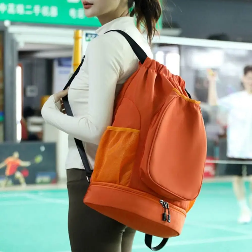 2 Rackets Tennis Racket Backpack with Shoes Pocket Waterproof Badminton Sports Bag Large Capacity Adjustable Strap Gym Pack