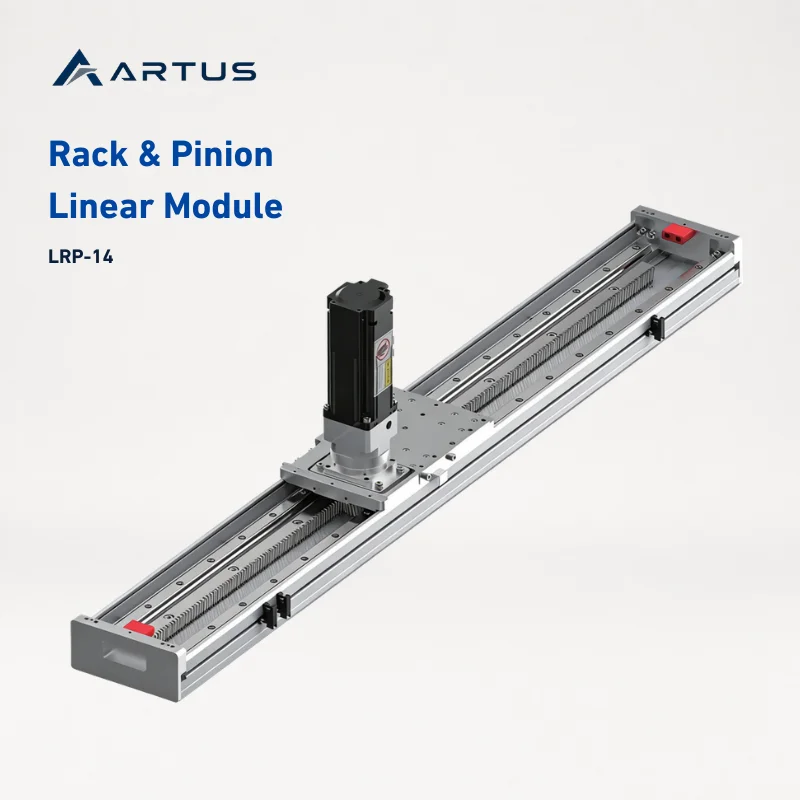 Heavy Duty Gear Rack Linear Module 400W Long Stroke High Speed Rack And Pinion Linear Actuator LRP-14 For Industrial Automation