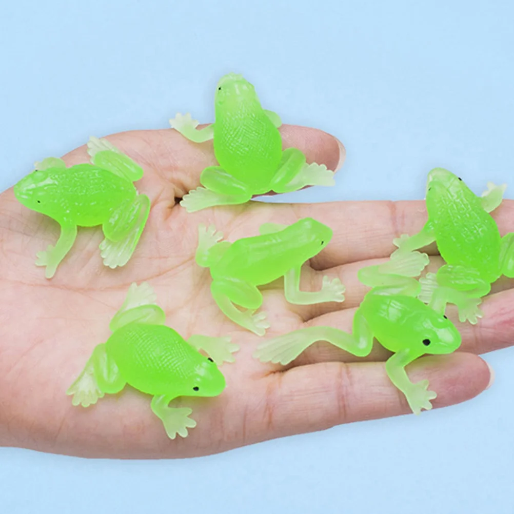 30pcs Frog Bath Toys Animal Science Education Decor Child Vivid Bright Compact Frogs Models nament Quantity Demand