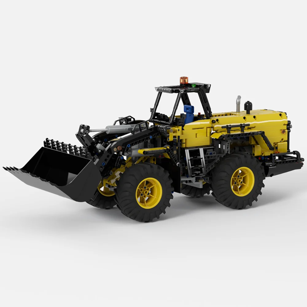 MOC-243375 Classic New Remote Control Wheel Loader Building Block Model for Boys and Children's Birthday and New Year Toy Gifts