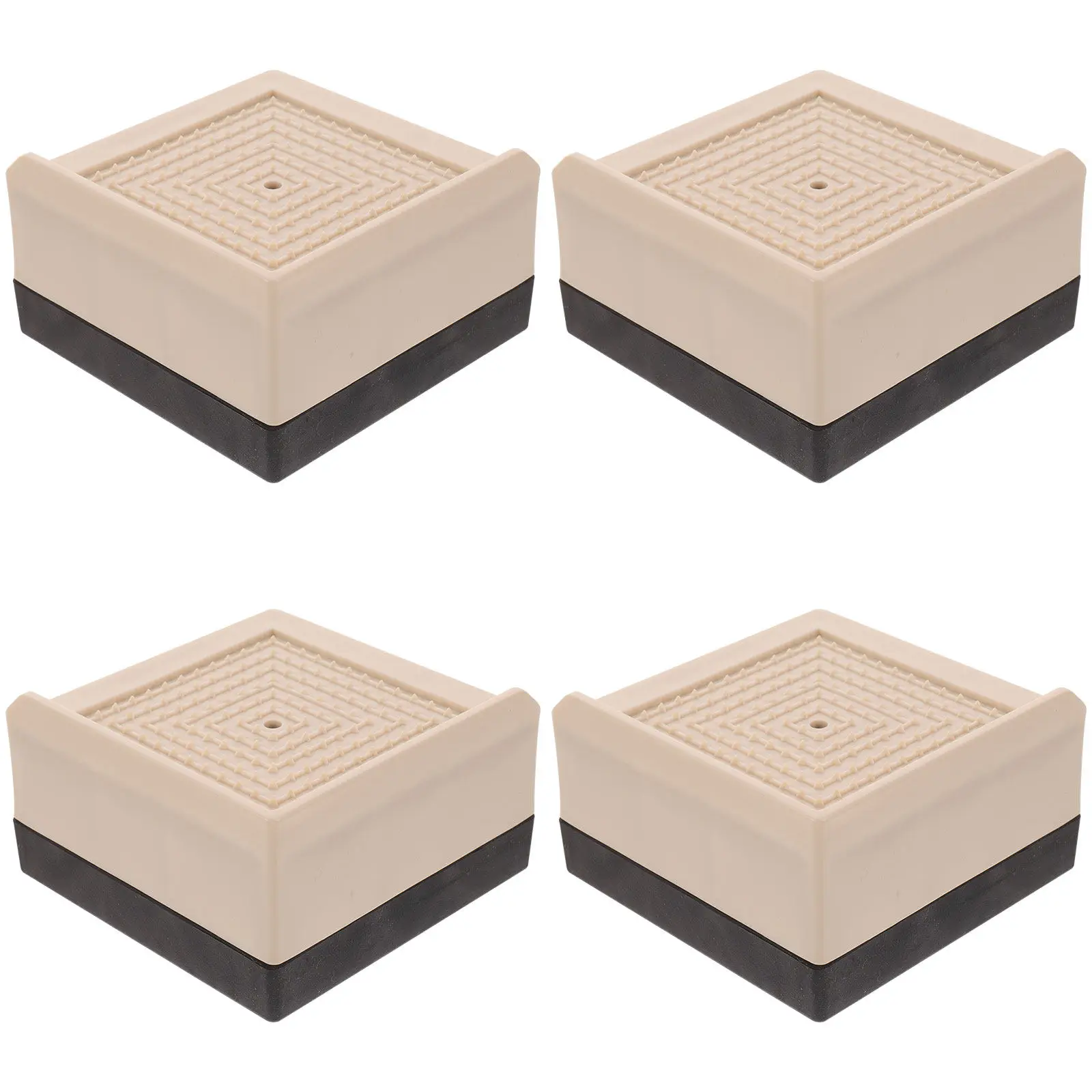 4 Pcs Desk Raisers Blocks Heightening Bed Lifters Risers Mattress Legs Heavy Duty Lifts Furniture