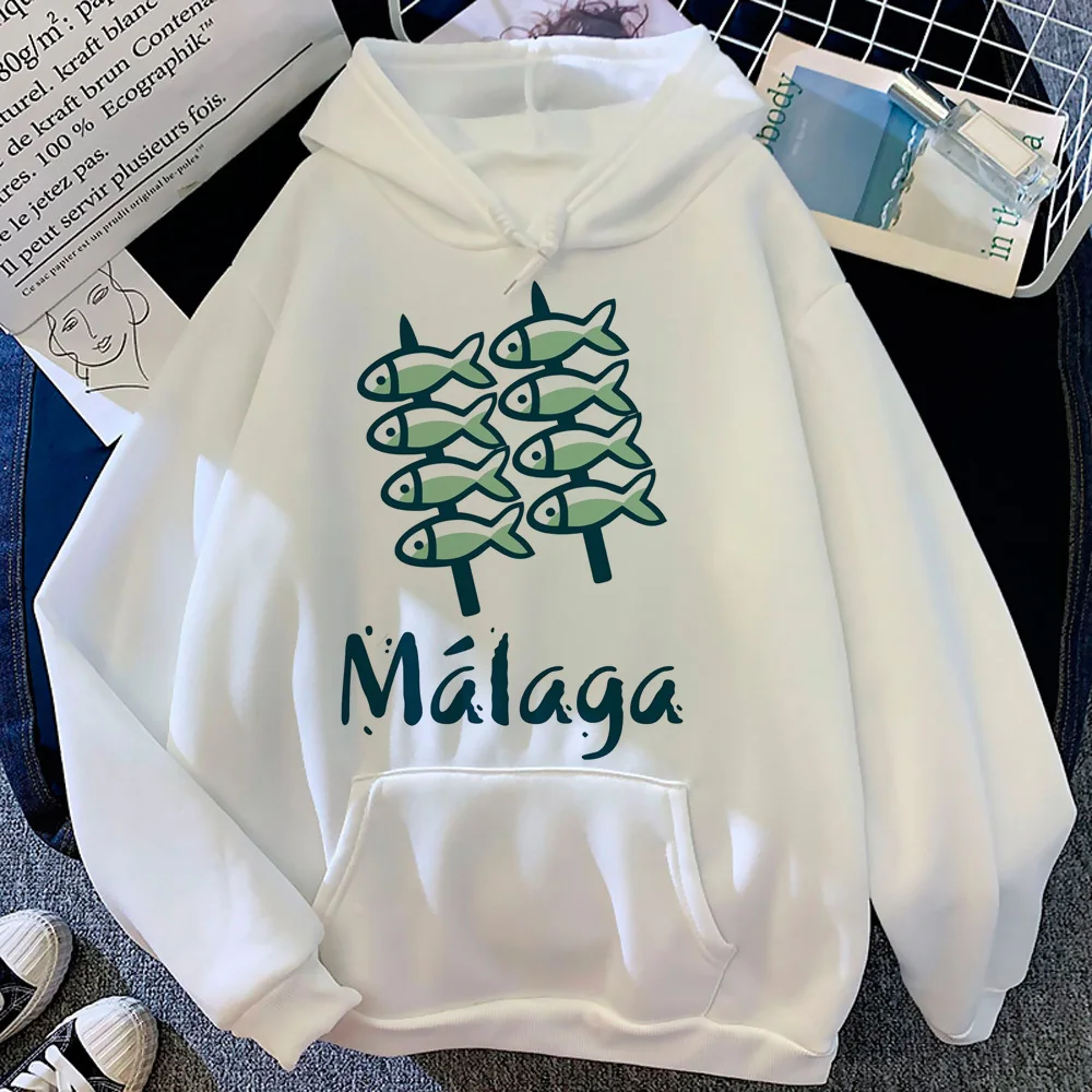 Pull à capuche Anime Malaga pour adolescentes, vêtements Kawaii confortables, chemises de protection pour filles, pull à motifs, vêtements décontractés, Y2K