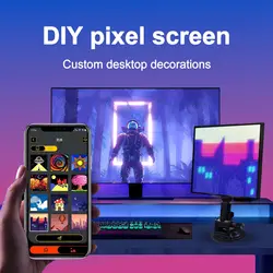 Smart LED Pixel Display Screen APP Control Gaming Room Decoration Car Rear Window Lighting Show Digital Frame Home Room Decor