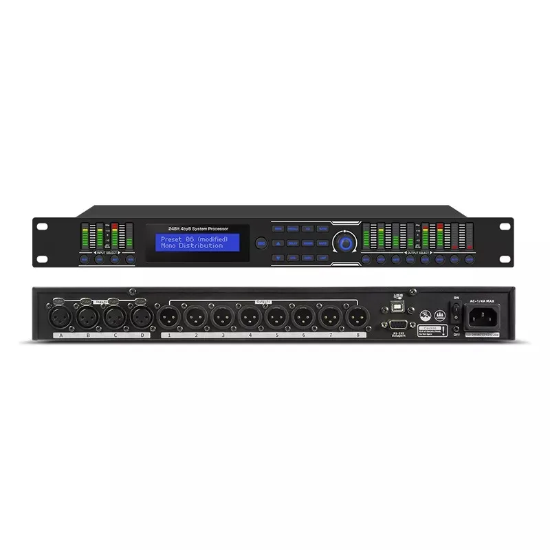 

PS-48 4 in 8 out loudspeaker management processor digital dsp audio processor