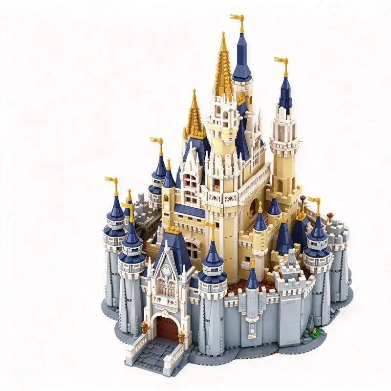10904PCS Magic Fairytale Royal Castle Model Custom Building Blocks Fantasy Dream Palace Assembly Toy Display Collection Gift
