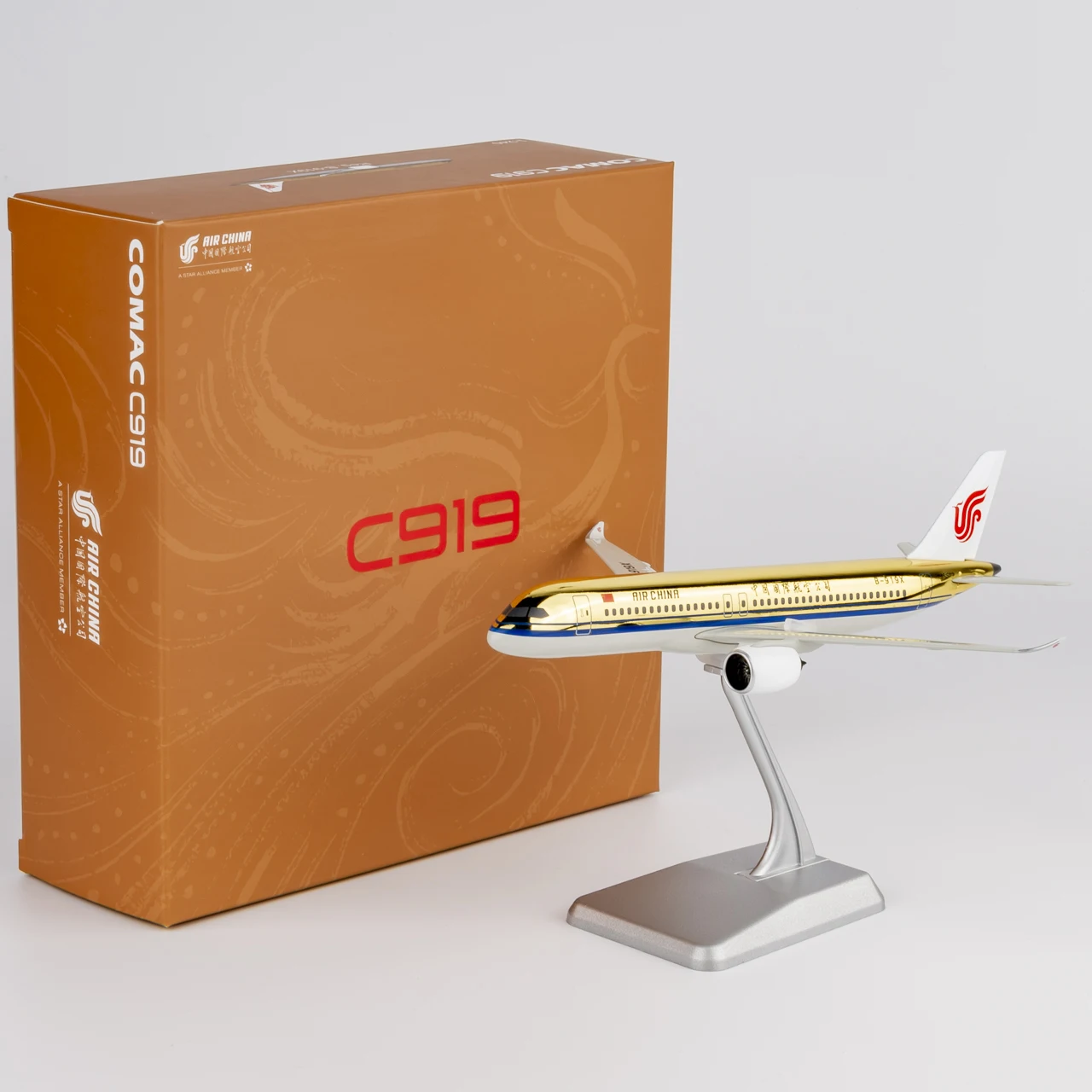 

CCA003 Alloy Collectible Plane Gift NG Model 1:240 Air China [LITE] COMAC C919 Diecast Aircraft Jet Model B-919X