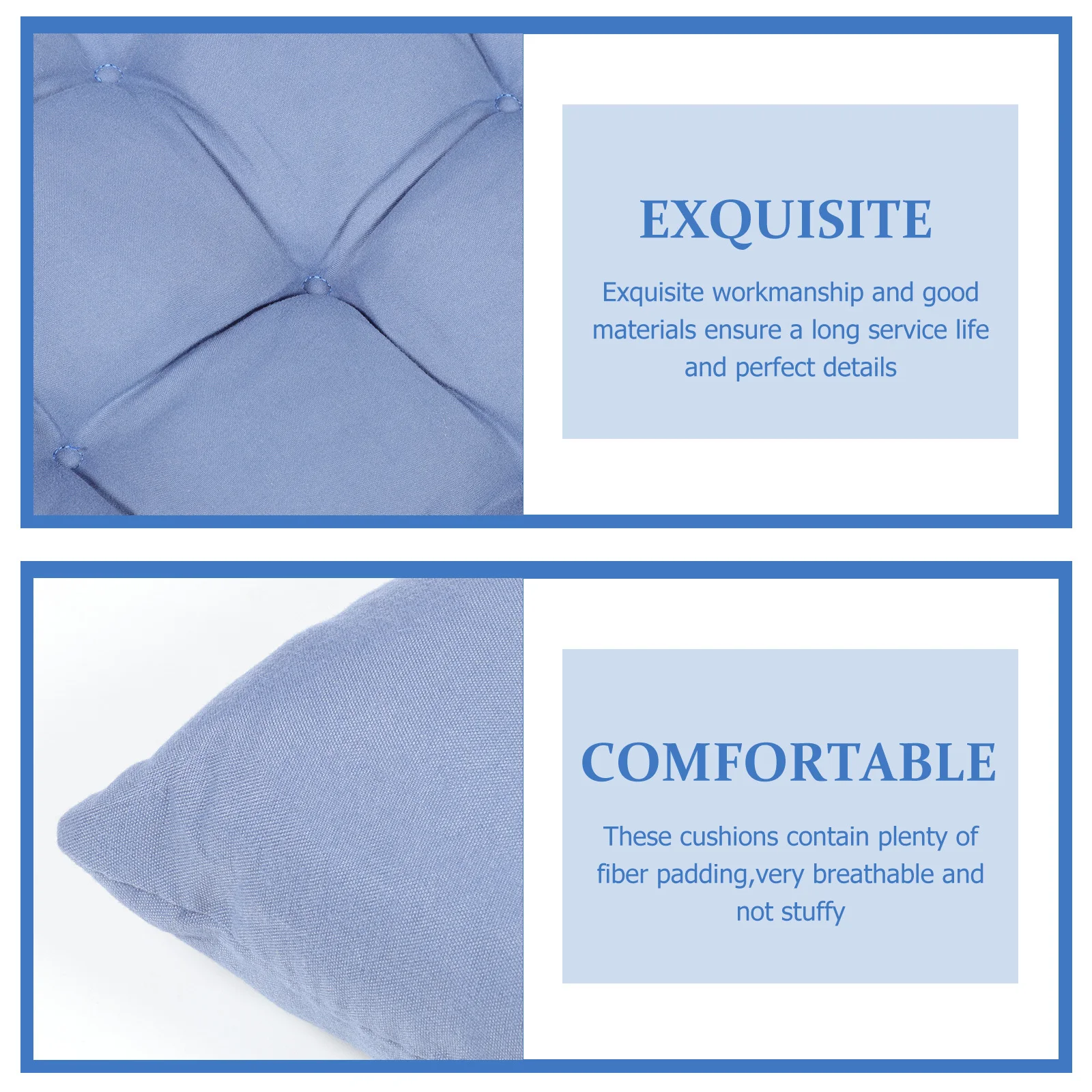 

Thickened Seat Cushion For Rocking Chair Cotton Filled Comfortable Pillow Household Stool Cushion Outdoor Indoor Use Home